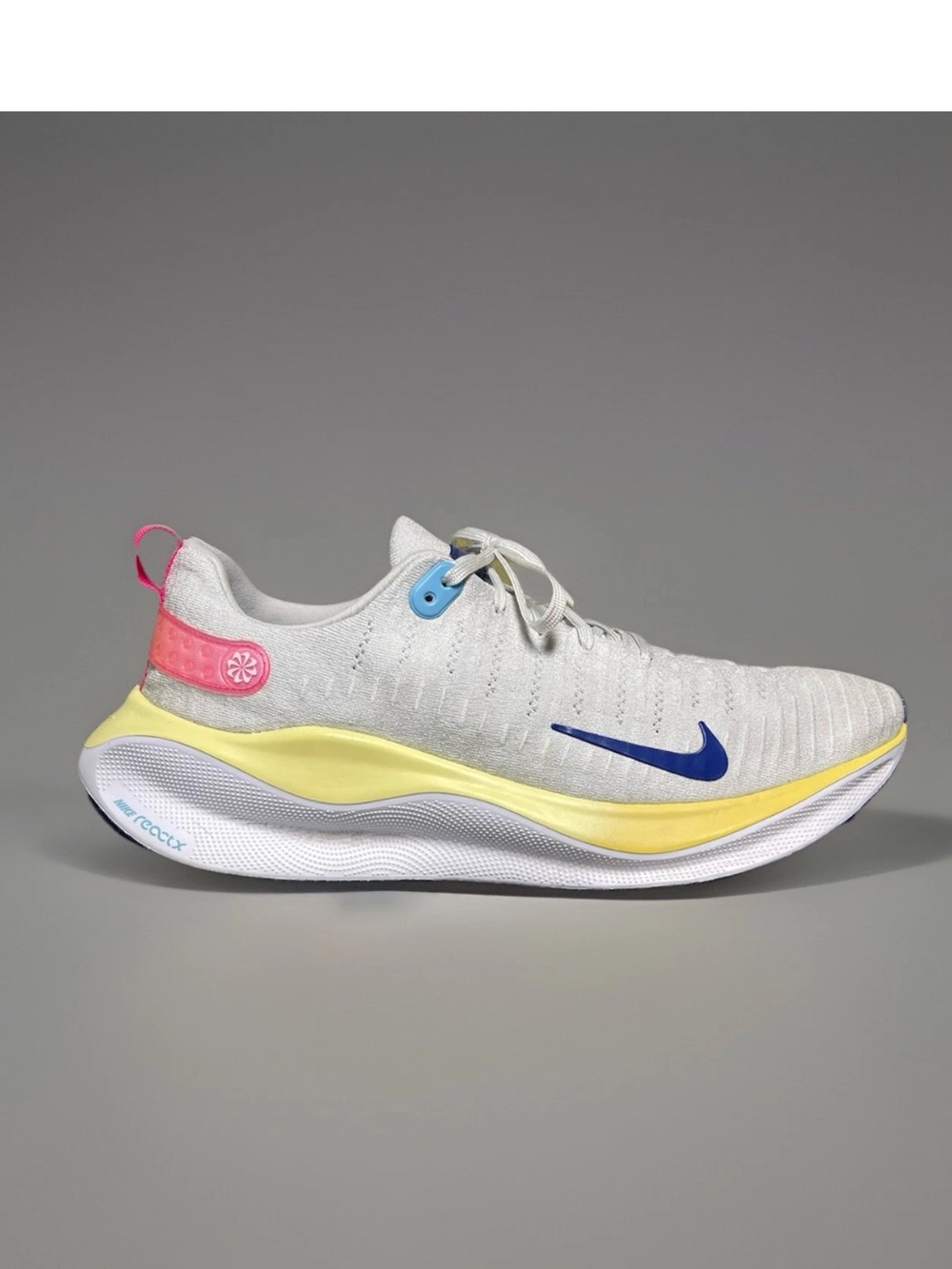 Nike Reactx Infinity Run 4 Men's Size 14 Sneakers Photon Dust Saturn Gold Royal